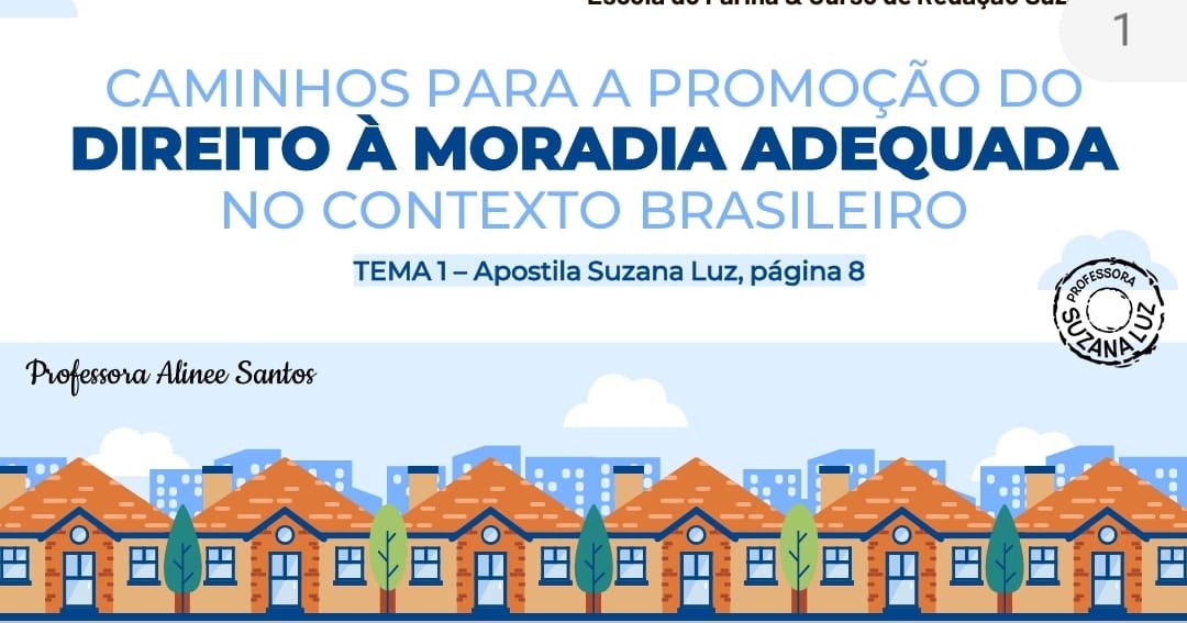 Caminhos para a promoção do direito à moradia adequada no contexto brasileiro